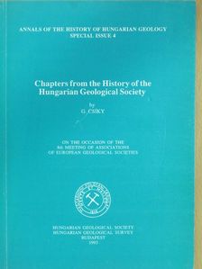 Csíky G. - Chapters from the History of the Hungarian Geological Society [antikvár]