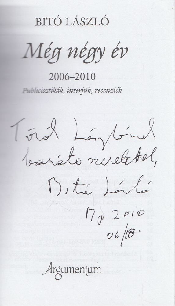 Bitó László, Sebes Katalin - Még négy év (dedikált) [antikvár]