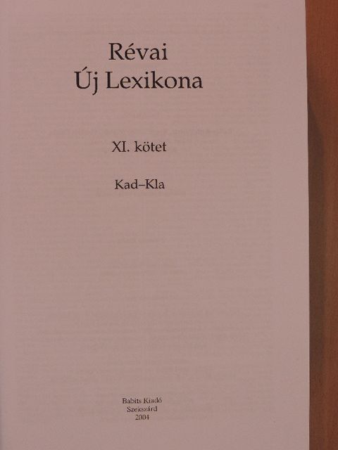 Révai új lexikona 11. (töredék) [antikvár]