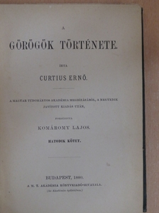 Curtius Ernő - A görögök története VI. [antikvár]