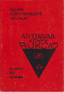Antikvár könyv aukció 1977 november [antikvár]