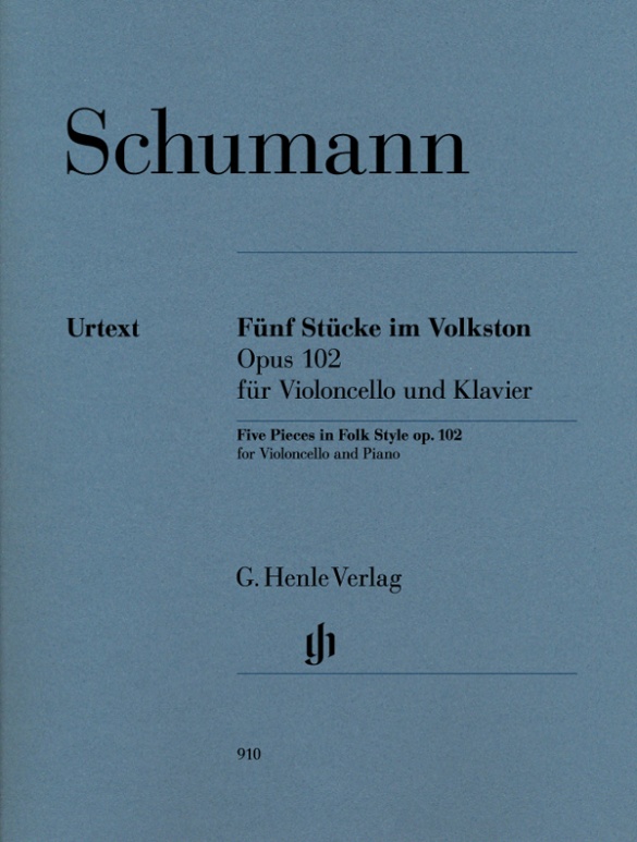 Schumann, Robert - FÜNF STÜCKE IM VOLKSTON OP.102 FÜR VIOLONCELLO UND KLAVIER URTEXT