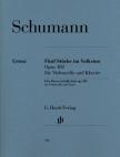 Schumann, Robert - FÜNF STÜCKE IM VOLKSTON OP.102 FÜR VIOLONCELLO UND KLAVIER URTEXT