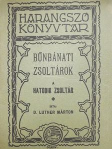 D. Luther Márton - Bűnbánati zsoltárok [antikvár]