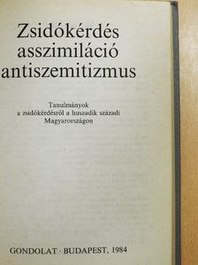 Bibó István - Zsidókérdés, asszimiláció, antiszemitizmus [antikvár]