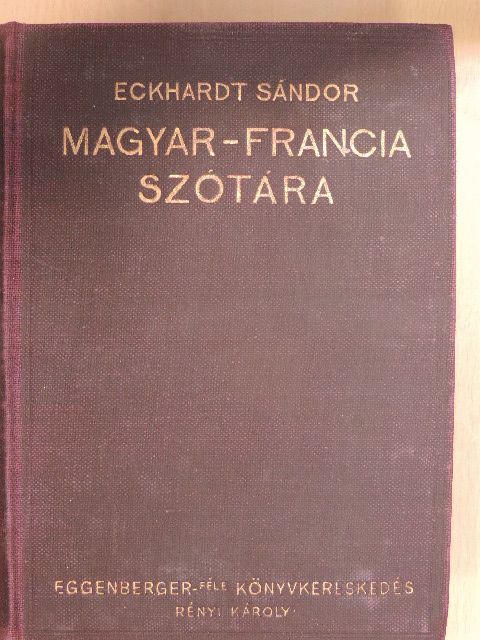 Magyar-francia szótár [antikvár]
