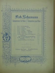 Rob. Schumann - Compositionen für Piano/Compositions pour Piano [antikvár]
