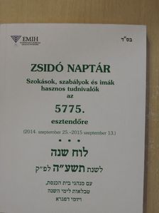Zsidó naptár az 5775. esztendőre [antikvár]