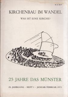 Das Münster 1972/1 [antikvár]