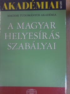 A magyar helyesírás szabályai [antikvár]