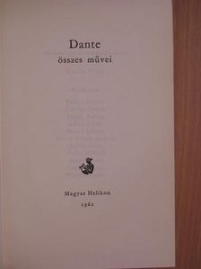 Dante - Dante összes művei [antikvár]