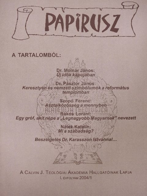Dr. Molnár János - Papirusz 2004/1. [antikvár]