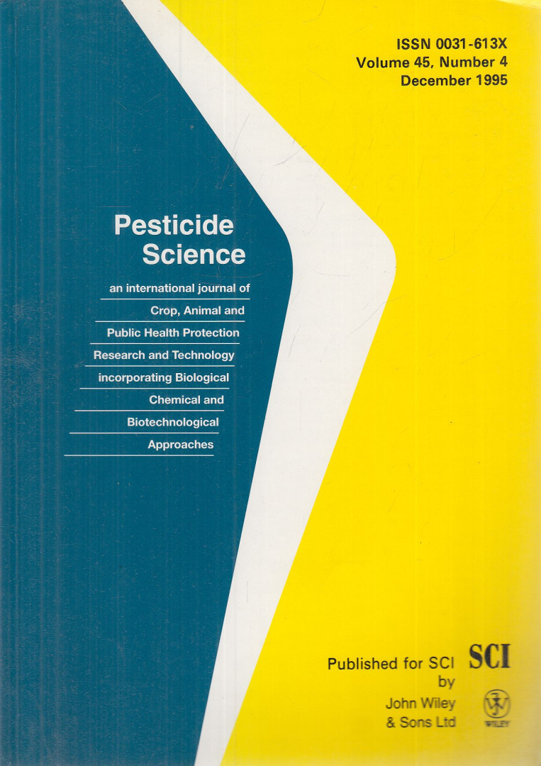 G. T. Brooks, L. G. Copping - Pesticide Science Volume 45, Number 4 December 1995 [antikvár]
