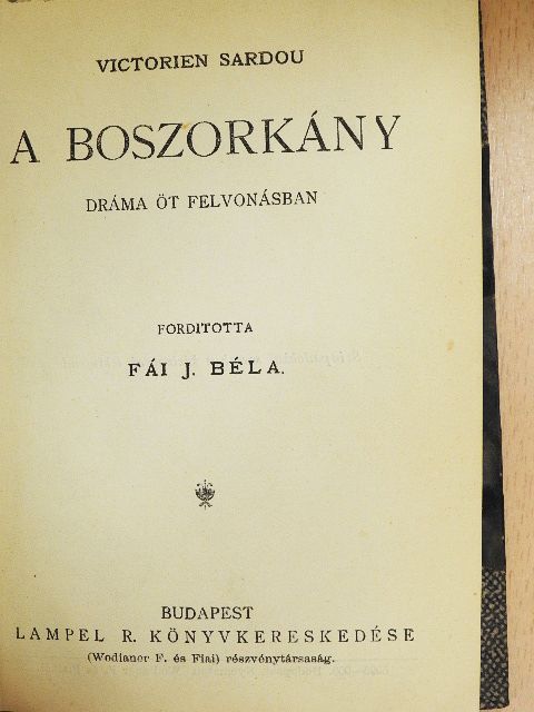 Echegaray József - A boszorkány/Mariana [antikvár]