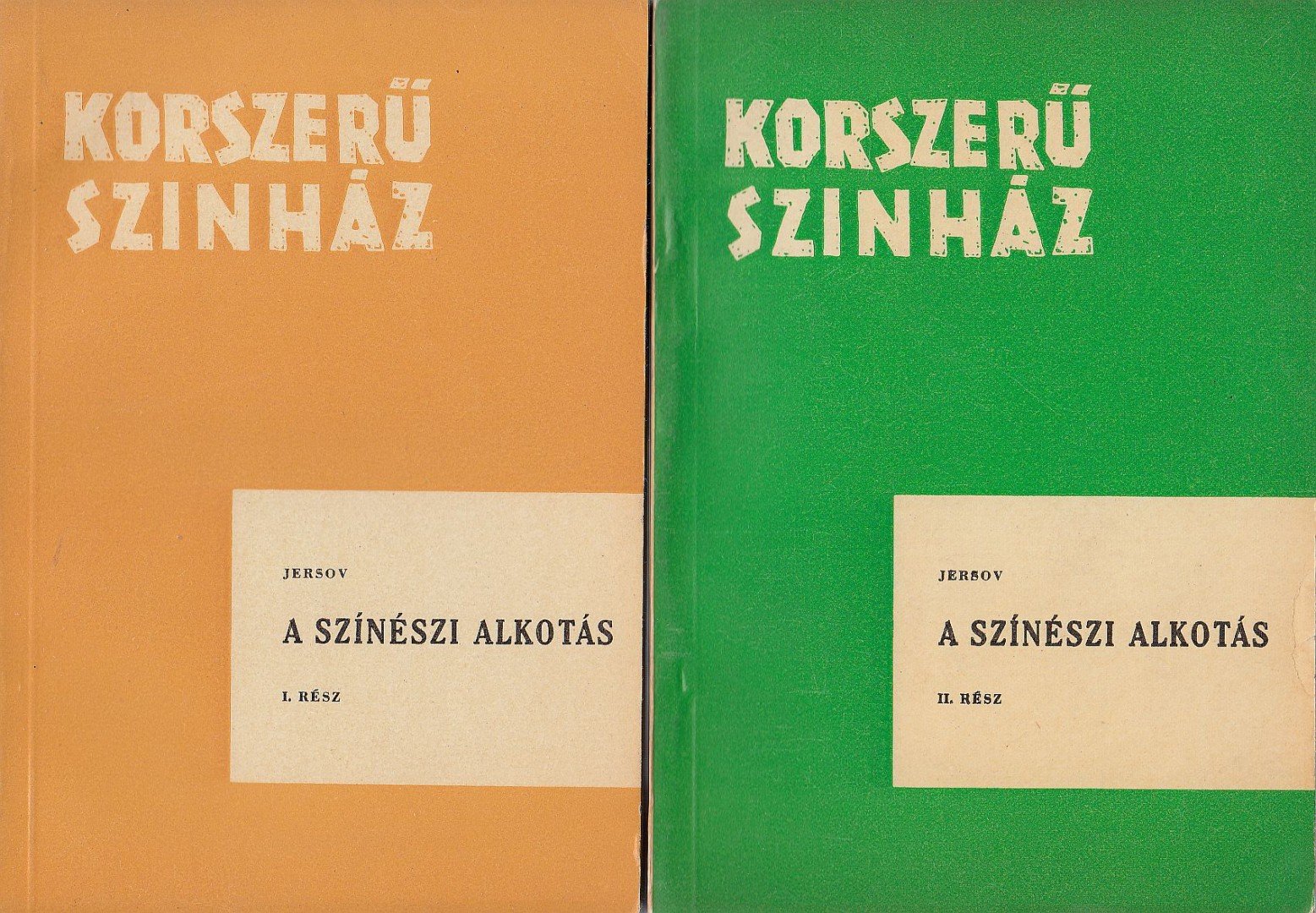 Pjotr Jersov - A színészi alkotás I-II. rész [antikvár]