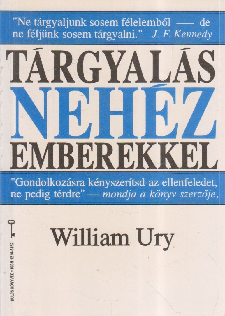 URY, WILLIAM - Tárgyalás nehéz emberekkel [antikvár]