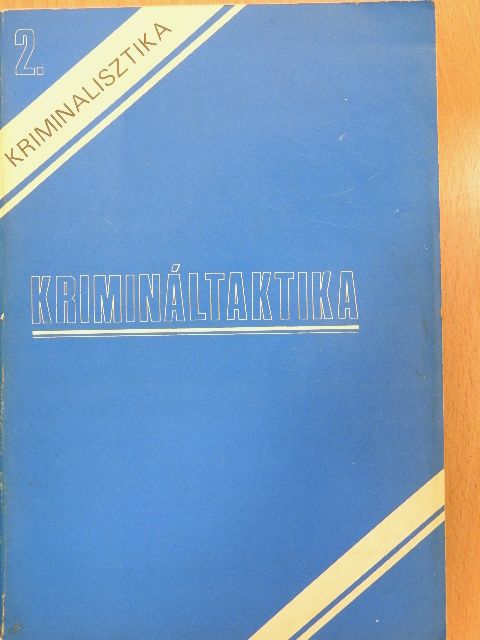Dr. Illár Sándor - Krimináltaktika [antikvár]