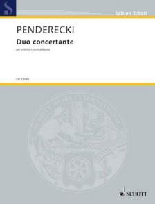 PENDERECKI - DUO CONCERTANTE PER VIOLINO E CONTRABBASSO