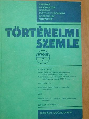 Ferber Katalin - Történelmi Szemle 1987-88/2. [antikvár]