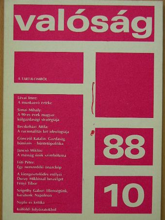 Becskeházi Attila - Valóság 1988. október [antikvár]