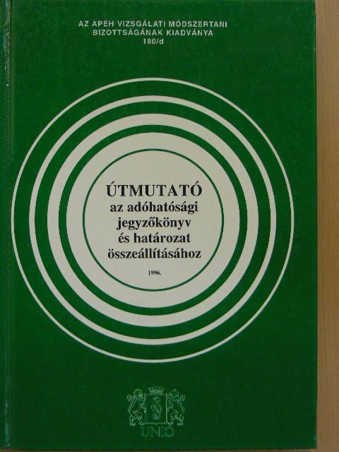 Útmutató az adóhatósági jegyzőkönyv és határozat összeállításához [antikvár]