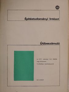 Szűcs Ervin - Útibeszámoló az 1977. március 7-20. közötti nagy-britanniai ösztöndíjas tanulmányútról [antikvár]