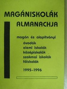 Magániskolák almanachja 1995-1996 [antikvár]