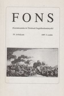 Bak Borbála, Filippov Szergej szerk., Gecsényi Patricia, Hermann Róbert, Krausz Tamás, Schilde René András, Szakály Orsolya, Tóth Ferenc, Varga Tamás - FONS IV. évfolyam 1997/3. [antikvár]