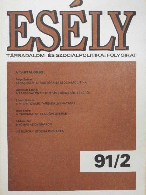 Bagó József - Esély 1991/2 [antikvár]