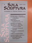 Nyitrai Mónika - Sola Scriptura 2001/3. [antikvár]