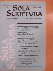 Nyitrai Mónika - Sola Scriptura 2001/3. [antikvár]