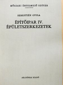 Építőipar IV. (dedikált példány) [antikvár]