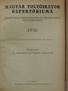 Magyar Folyóiratok Repertóriuma 1950/1-12. [antikvár]