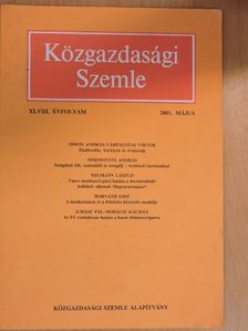 Balázsy Sándor - Közgazdasági Szemle 2001. május [antikvár]