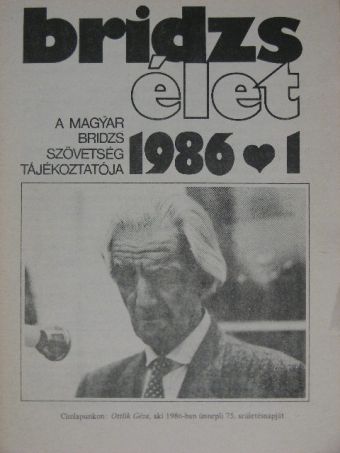 Bridzsélet 1986/1. [antikvár]