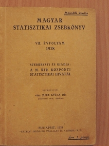 Magyar statisztikai zsebkönyv 1938. [antikvár]