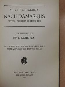 August Strindberg - Nach Damaskus I-III. [antikvár]
