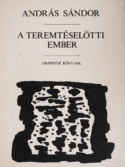 András Sándor - A teremtéselőtti ember [antikvár]
