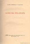 Korunk feladata [antikvár]