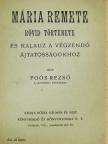 Poós Rezső - Mária Remete rövid története [antikvár]