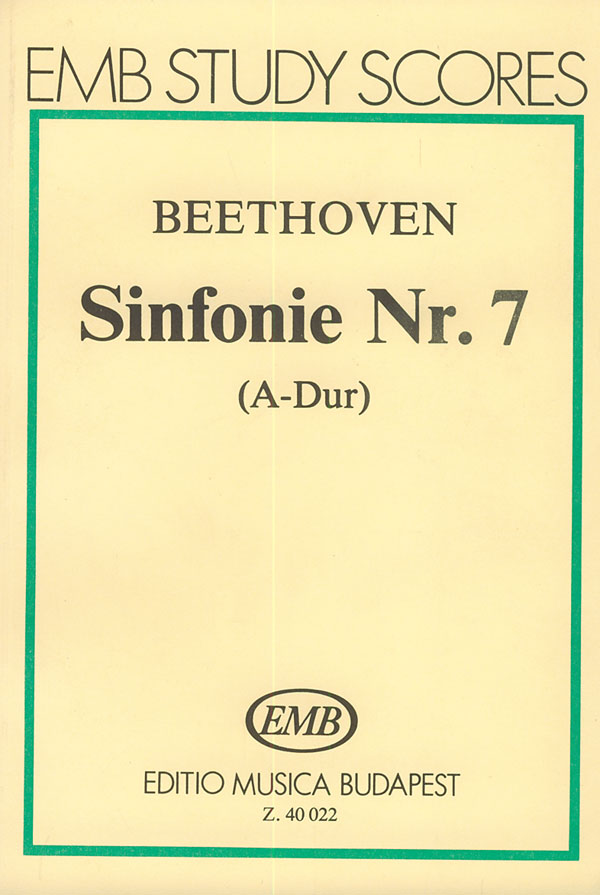 BEETHOVEN - SINFONIE NR.7 (A-DUR), KISPARTITÚRA