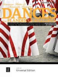 DANCES FROM FLANDERS & VALLONIA. 23 LEICHTE BIS MITTELSCHWERE STÜCKE FÜR AKKORDEON (HUBER & BONNERT)