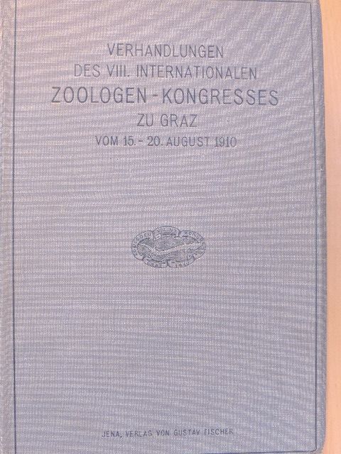A. Appellöf - Verhandlungen des VIII. Internationalen Zoologen-Kongresses [antikvár]