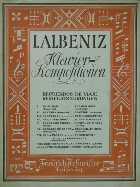 I. Albeniz - Klavier-Kompositionen [antikvár]