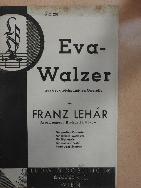 Franz Lehár - Eva-Walzer [antikvár]