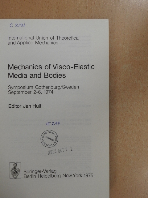 J. Mandel - Mechanics of Visco-Elastic Media and Bodies [antikvár]