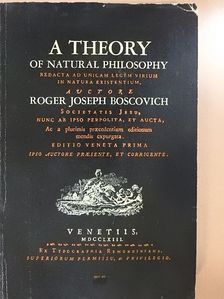 Roger Joseph Boscovich - A Theory of Natural Philosophy [antikvár]
