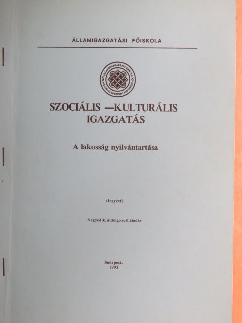 Bordás Mária - Szociális - kulturális igazgatás [antikvár]