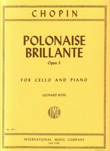 Chopin - POLONAISE BRILLANTE OP.3 FOR CELLO AND PIANO (LEONARD ROSE)