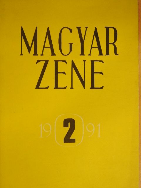 Breuer János - Magyar Zene 1991/2. [antikvár]